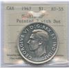 Image 1 : 1947 Silver Dollar - Pointed 7; Double HP with Dot