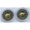 Image 2 : 2000 Polar Bear Proof $2 Silver & Gold