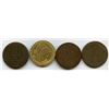 Image 1 : Large Sized Canadian Love Tokens - Lot of 4