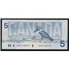 Image 1 : Bank of Canada $5, 1986 - Error