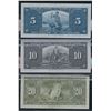 Image 3 : Bank of Canada $5, $10 & $20, 1937 Graded Trio
