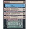 Image 1 : Bank of Canada $1-$20 Graded Set of Banknotes