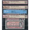 Image 2 : 1954 Bank of Canada - Lot of 15 Graded Banknotes