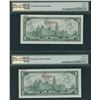 Image 2 : Bank of Canada $1, 1967 - Specimen Pair