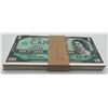 Image 1 : Bank of Canada $1, 1967 - Original Bundle with Bank Wrap