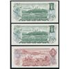 Image 1 : Bank of Canada $1 & $2 Autographed Multi-Coloured Trio