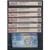 Image 1 : Bank of Canada $5 & $10 Third Party Graded Collection of 17 Notes