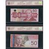 Image 2 : 1988 & 2004 Bank of Canada $50 Graded Banknotes