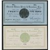 Image 1 : Grand River, NL- Grand River Pulp & Lumber Co. 25 Cents & $5 - Lot of 2