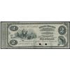 Image 1 : New Brunswick Scrip, Jewett and Pitcher $2, 1873