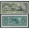 Image 1 : Union Bank of Newfoundland $5, 1889 - Front & Back Coloured Proofs