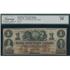 Image 1 : Bank of Western Canada $1, 1859