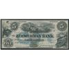 Image 1 : Zimmerman Bank $5, 185_ - Remainder