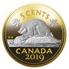 Image 2 : 2019 Big Coin Series: 5-Cent 5 oz Siver Coin
