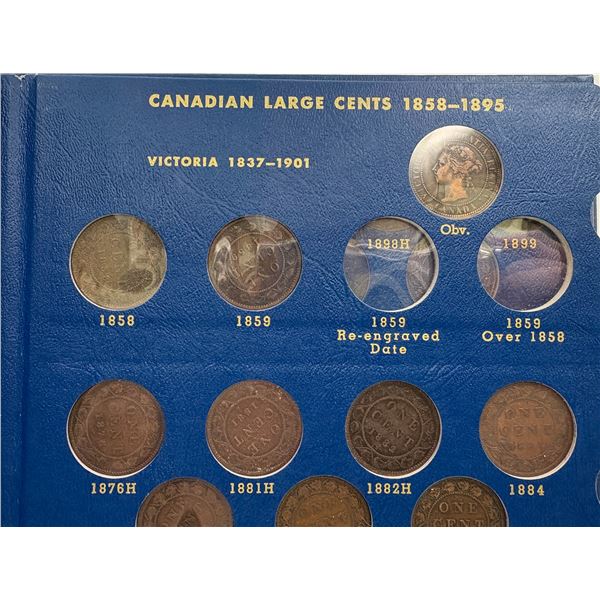 Canadian Large Cents 1858-1920 Collection