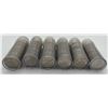 Image 2 : Lot of 6 BU 5-cent rolls from Royal Canadian Mint original bags
