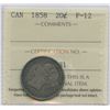 Image 1 : 1858 Twenty Cents