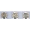 Image 2 : 1939 Silver Dollar ICCS Graded Trio
