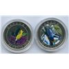 Image 1 : 2007 Nuthatch & 2010 Goldfinch Twenty-Five Cents