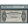 Image 1 : Newfoundland Government Cash Note $5, (1901-1909) Front Proof