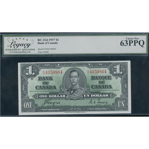 Bank of Canada $1, 1937