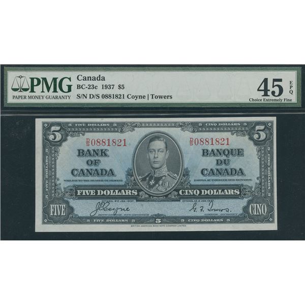 Bank of Canada $5, 1937