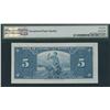 Image 2 : Bank of Canada $5, 1937