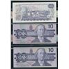 Image 2 : Bank of Canada - Lot of 3 Graded $10 Replacement Banknotes