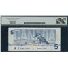 Image 2 : Bank of Canada $5, 1986 - Error