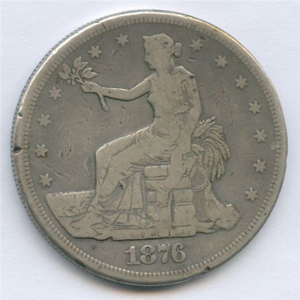 1876s United States of America Silver Trade Dollar
