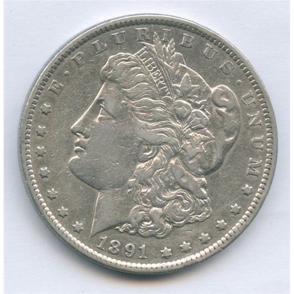 1891cc United States of America Siver Dollar
