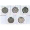 Image 2 : 1893 - 1896 United States of America Silver Dollars - Lot of 5