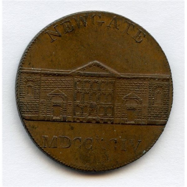 Middlesex England Newgate Prison Conder Token