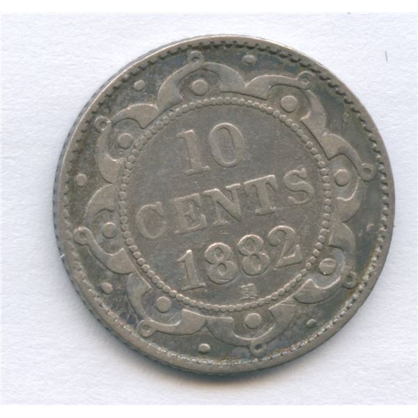1882H Newfoundland Ten Cents