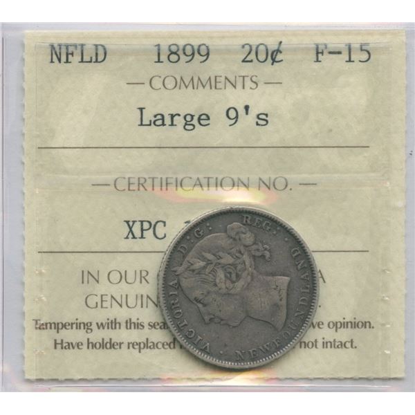 1899 Newfoundland Twenty Cents