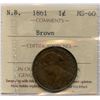 Image 1 : 1861 New Brunswick One Cent
