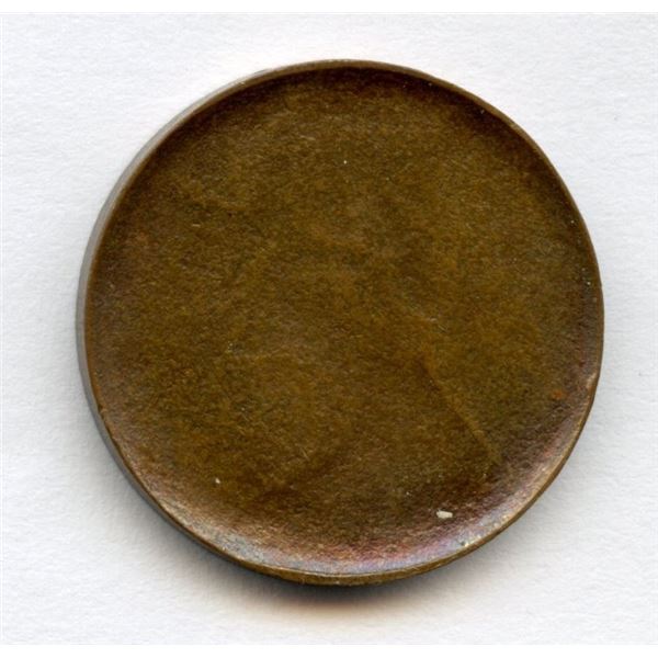 One Cent Die Cap/Brockage