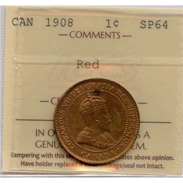1908 One Cent - Specimen