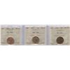 Image 1 : 1953 & 1954 One Cents - ICCS Graded Lot of 3