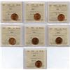Image 1 : 1978 - 1992 One Cents - ICCS Graded Lot of 7