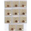 Image 1 : 1997 - 2006P One Cents - ICCS Graded Lot of 11