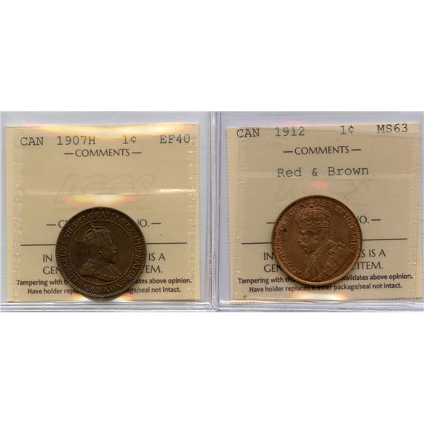 Edward VII Large Cent - ICCS Group of 2