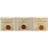 Image 1 : Elizabeth II Small Cent - ICCS Group of 3