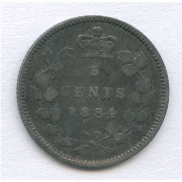 1884 Five Cents - Near 4