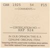 Image 3 : 1925 Five Cents