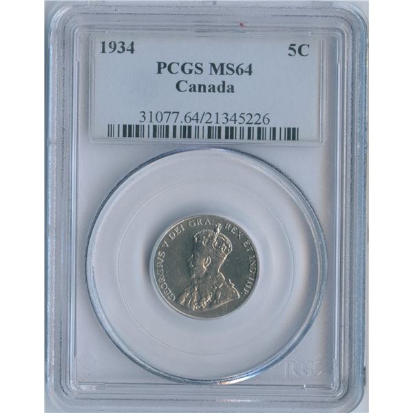 1934 Five Cents