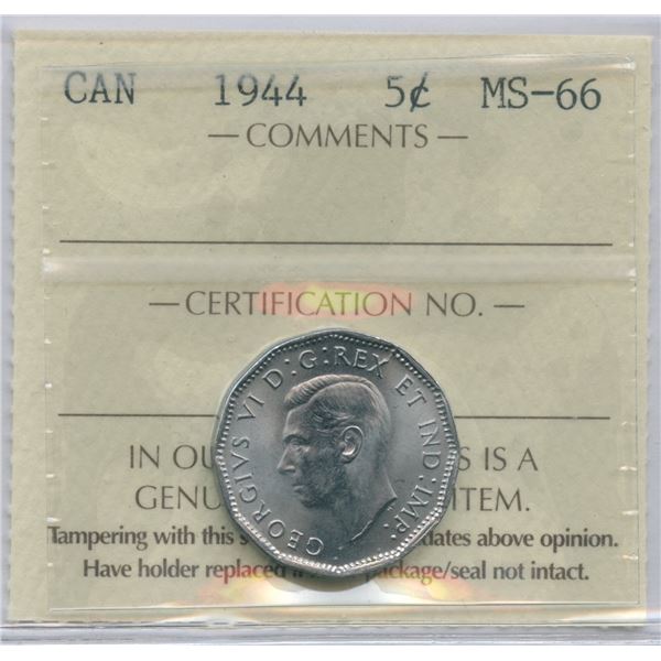 1944 Five Cents