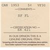 Image 3 : 1953 Five Cents - SF FL
