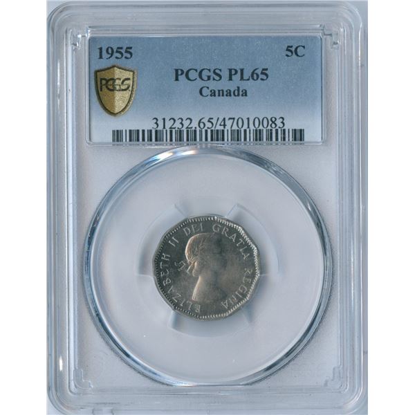1955 Five Cents - Proof Like