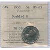 1958 Five Cents - Doubled 8